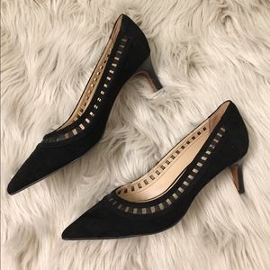 NEW never worn Franco Sarto black suede heels